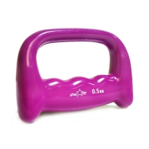Гантель виниловая DB-103 0,5 кг, розовая