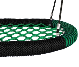 Качели-гнездо Oval Pro армированного каната со стойками Овал 80х100 см для детской площадки, фото 3