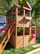 Детская площадка IgraGrad Клубный домик 3 с трубой Детская площадка IgraGrad Клубный домик 3 с трубой