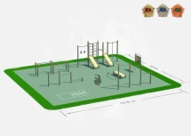 Спортивная площадка для Workout СП-2 Спортивная площадка для Workout СП-2