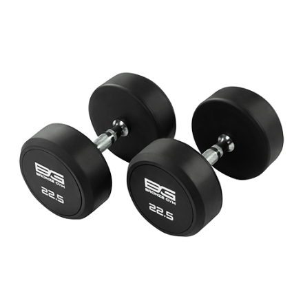 BRONZE GYM BG-PA-DB-R225 Гантель обрезиненная 22,5 кг, фото 1