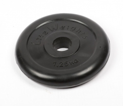 Диск обрезиненный Lite Weights 2471LW 26мм 1,25кг, черный, фото 2