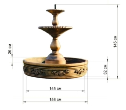 Фонтан Флоренция Аркадиан Античная бронза, фото 5