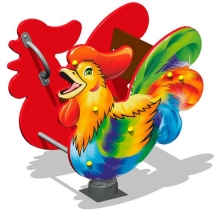 Качалка на пружине Петушок У1 КЧ068 для детской площадки