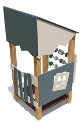 Игровой домик ВСТ 5601 со счетами для детской площадки, фото 2