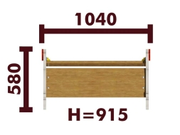 Скамейка детская Гусь 26005 для игровой площадки, фото 2