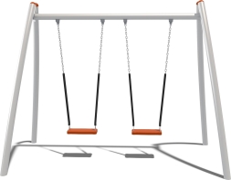 Качели двухсекционные Кураж Vector КЧ081.00.10 для детской площадки, фото 2