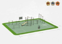 Спортивная площадка для Workout СП-3 Спортивная площадка для Workout СП-3