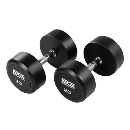 BRONZE GYM BG-PA-DB-R200 Гантель обрезиненная 20 кг, фото 1