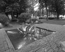 Скульптура из нержавеющей стали Лотос Стандартный размер