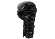 (UFC Премиальные тренировочные перчатки на шнуровке черные - 18 Oz) (UFC Премиальные тренировочные перчатки на шнуровке черные - 18 Oz)