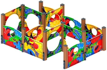 Лабиринт Кубик 3 (граффити) МФ 20.01.03-10, фото 1