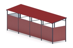 Навес контейнерной площадки для мусора (4 секции) МФ 55.02.03.4-04, фото 4