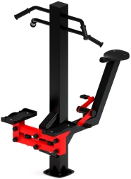 Степ+Вело (красный) - Уличный тренажер - СТ 018-11.И1, фото 4