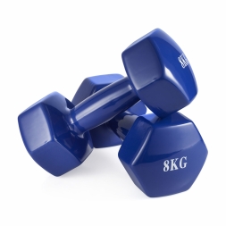 Гантель неразборная 8 кг винил, фото 2 Гантель неразборная 8 кг винил, фото 2