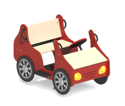 Качалка на пружине Кабриолет КБ-04.1 для игровой площадки, фото 1