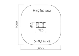 Качалка на пружине Рыбка 04017.21 для детской площадки, фото 2