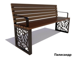 Парковая скамейка Севастополь, Лиственница 0,6 м, фото 5