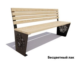 Парковая скамейка Индия, Сосна (без подлокотников) 0,6 м 1, фото 1