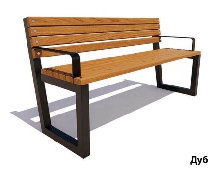 Парковая скамейка Ставрополь, Лиственница 2 м, фото 4