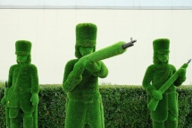 Топиари Композиция гусары - газон Deluxe