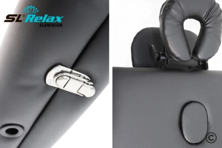 Массажный стол Aluminium (black) Черный, фото 4