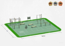 Спортивная площадка для Workout СП-4 Спортивная площадка для Workout СП-4