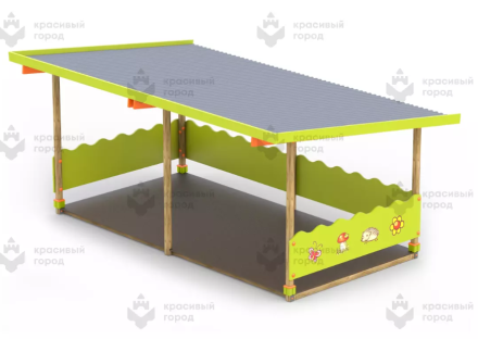 Беседка большая тип-5 (зеленый), фото 1
