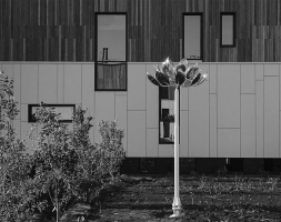 Скульптура из нержавеющей стали Лотос Увеличенный размер, фото 1