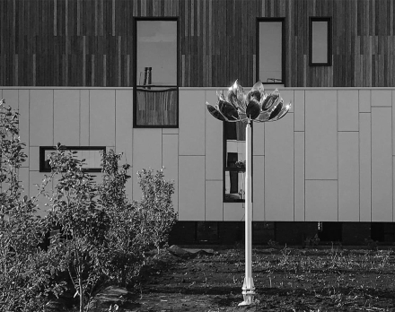 Скульптура из нержавеющей стали Лотос Увеличенный размер, фото 1