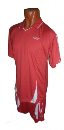 Форма волейбольная Cliff взр. х/б 933 красная  4XL, фото 1