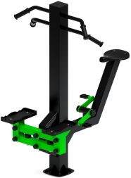 Степ+Вело (зеленый) - Уличный тренажер - СТ 018-12.И1 , фото 4