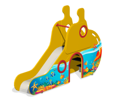 Детская горка Подводная лодка ГР-09.3-01 H=1000 для игровой площадки