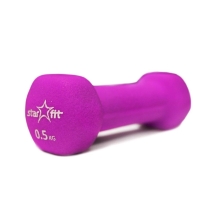 Гантель неопреновая DB-201 0,5 кг, розовая