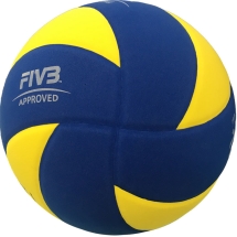 Мяч для вол. на снегу &quot;MIKASA SV335-V8&quot;, р.5, FIVB Appr, синт.пена ТПЕ, клееный, бут.кам, жел-син