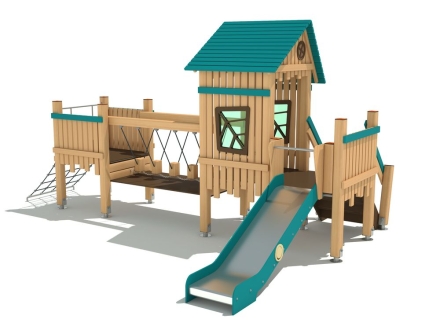 Игровой комплекс ДГ-36 от 3 лет для детской площадки Лиственница, фото 1