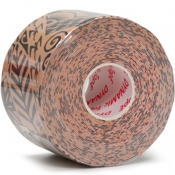 Тейп динамический Dynamic Tape, арт. DT50TT, шир. 5 см, дл. 5 м, телесный/черн. тату, фото 1