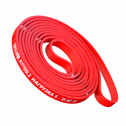 Эспандер ленточный, Длина по окружности 208 см,Толщина 4,5 мм, Ширина 13 мм, с логотипом, фото 1