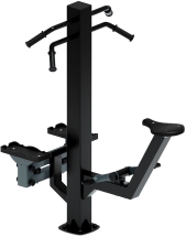 Степ+Вело (серый) - Уличный тренажер - СТ 018-13.И1