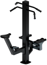 Степ+Вело (серый) - Уличный тренажер - СТ 018-13.И1