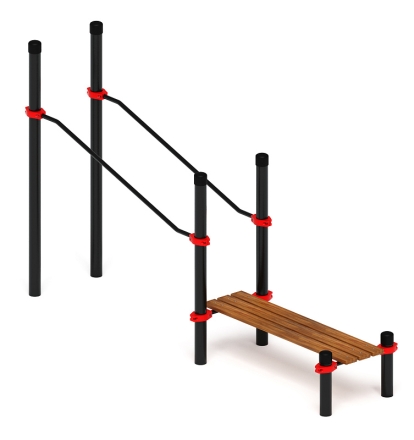 Воркаут ЛОВ 89 красный ВТ 101.24-01, фото 1