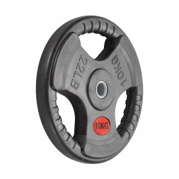 Диск 31 мм. обрезиненный с 3-мя хватами 10 кг (модель: D1), фото 2 Диск 31 мм. обрезиненный с 3-мя хватами 10 кг (модель: D1), фото 2