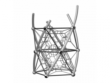 УК 7.450.11 Башня два этажа с сетками нерж и пор.окрас, фото 1