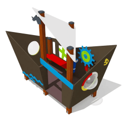 Игровой домик ВСТ 2103 для детской площадки, фото 1