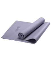 Коврик для йоги FM-101 PVC 173x61x1,0 см, серый