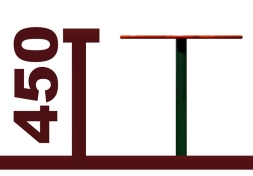 Песочный столик Цветок h 450мм 02018.21 для детской площадки, фото 3