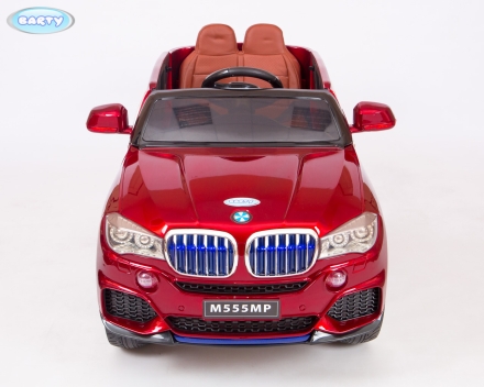 Электромобиль BARTY BMW X5 кузов F-15 M555MP с пультом (Вишневый глянец) М555МР, фото 3