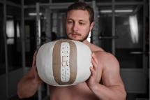 Медбол 1 кг. Белый
