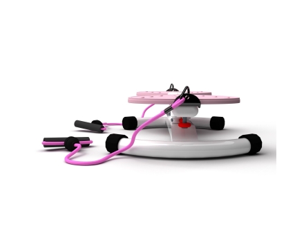 Фитнес платформа DFC &quot;Twister Bow&quot; с эспандерами Розовый, фото 2