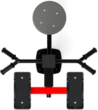 Степ+Твистер (красный) - Уличный тренажер - СТ 019-11